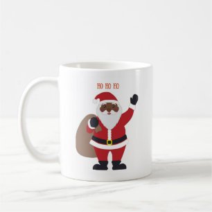 Afrikanisch-amerikanische Santa-Coffee-Tasse Kaffeetasse