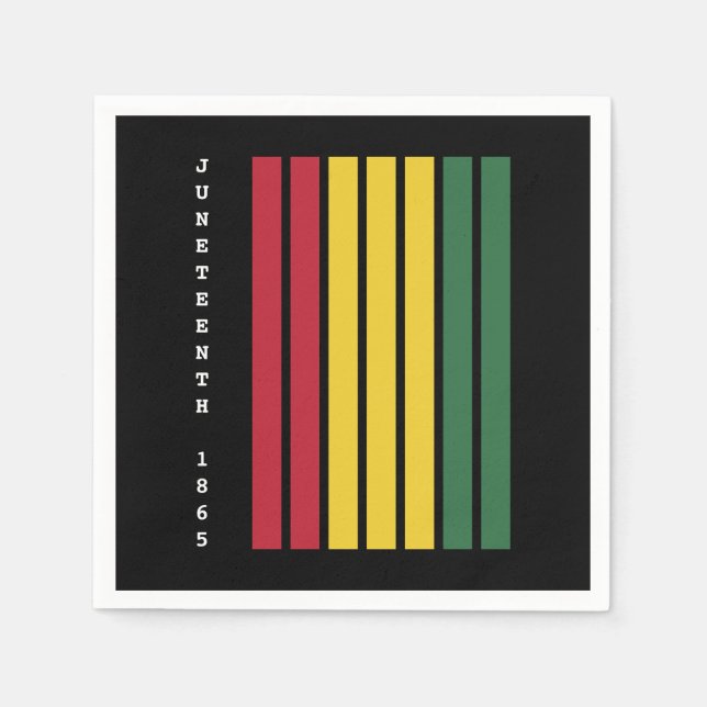 Afrikanisch-Amerikanische schwarze Geschichte - 18 Serviette (Vorderseite)