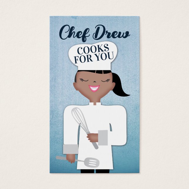 Afrikanisch-Amerikanische Schwarze Kochfrau Koch k (Vorderseite)