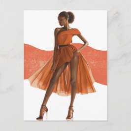 Afrikanisch-Amerikanische Schwarze Königin Melanin Feiertagspostkarte