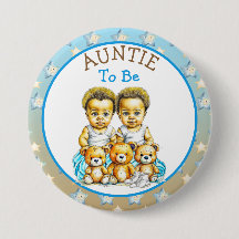 Afrikanisch-amerikanische Twin Boy's Baby Shower T