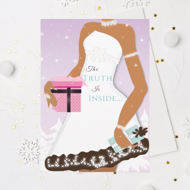 Afrikanisch-Amerikanische Weihnachtskarte Einladung (Von Creator hochgeladen)