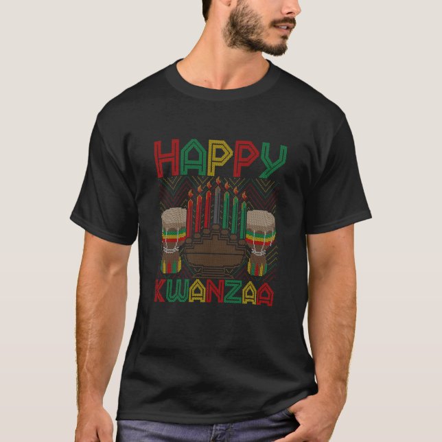 Afrikanisch-amerikanischer Feiertag Pride Happy Kw T-Shirt (Vorderseite)