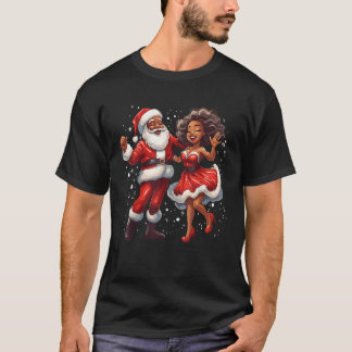 Afrikanisch-Amerikanisches Weihnachtsfest T-Shirt