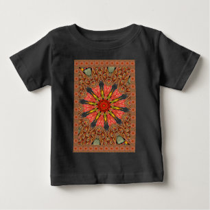 Afrikanisch-asiatisches traditionelles Muster Baby T-shirt