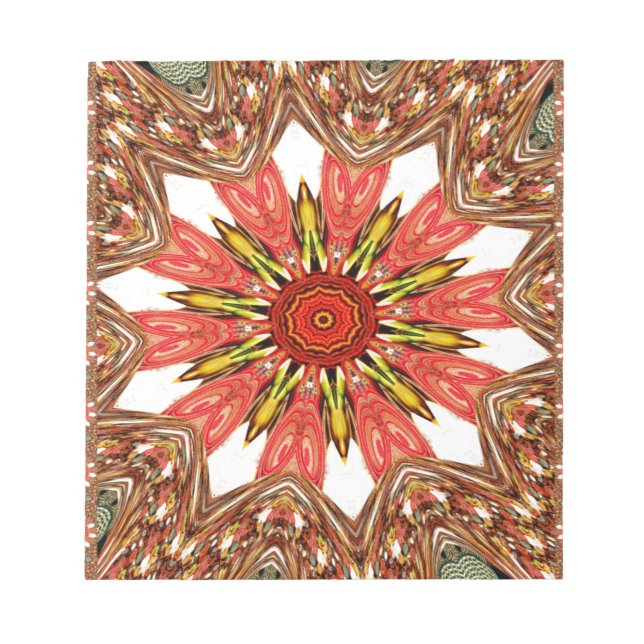 Afrikanisch-asiatisches traditionelles Muster Notizblock (Vorderseite)