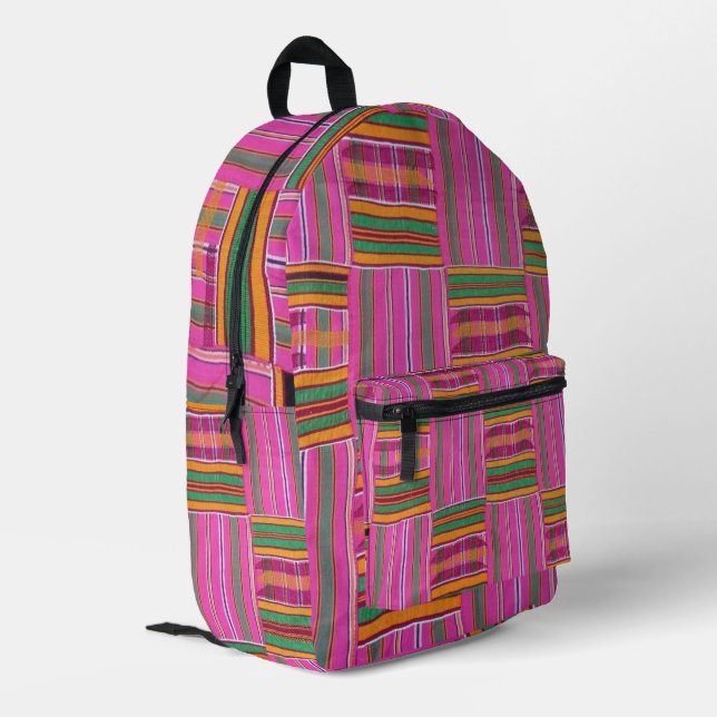 Afrikanisch  bedruckter rucksack (Rückseitige Ecke links)