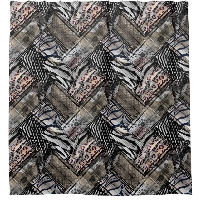 Afrikanisch, ethnisch. duschvorhang (Vorderseite)