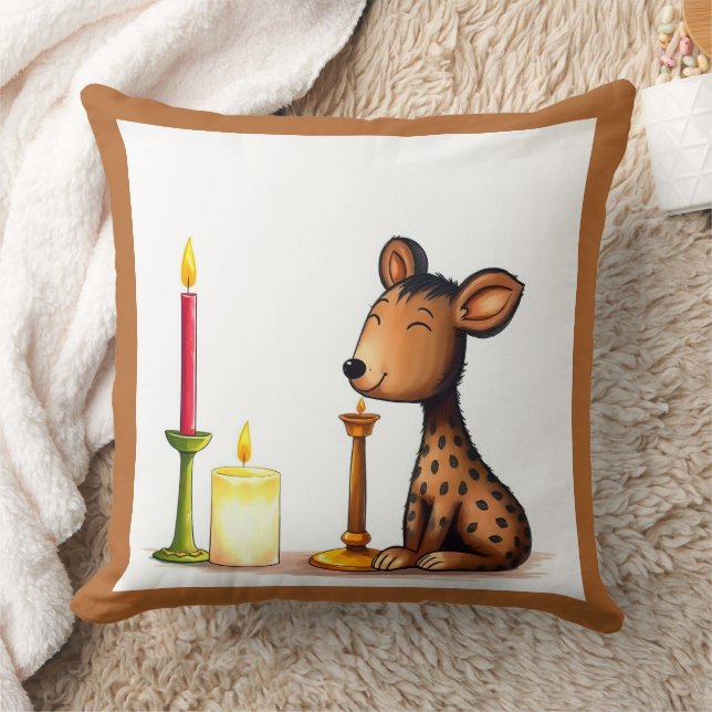 afrikanisch-ethnische Kwanzaa Wildtiere in Disguis Kissen (Decke)