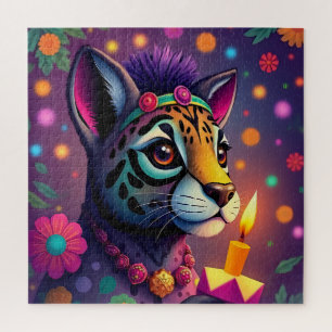 afrikanisch-ethnische Kwanzaa Wildtiere in Disguis Puzzle