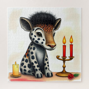 afrikanisch-ethnische Kwanzaa Wildtiere in Disguis Puzzle