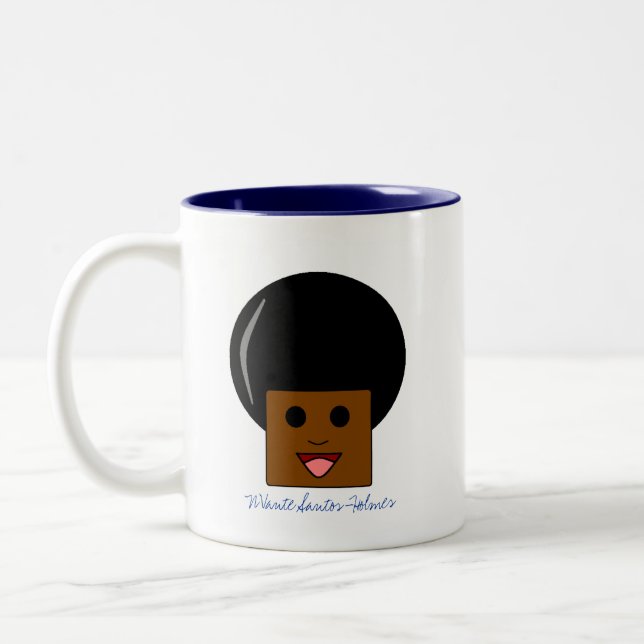 Afrikanisch-Filipino-Amerikanischer Stolz Zweifarbige Tasse (Links)