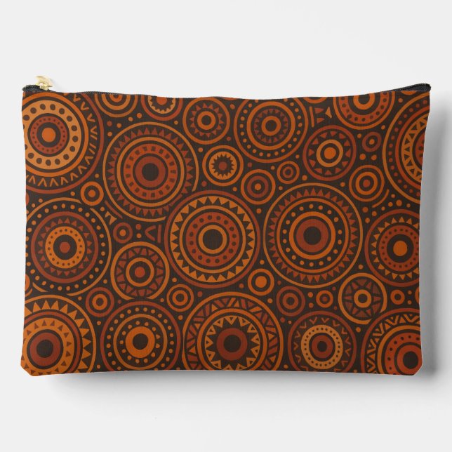 Afrikanisch Geometrisch  Zubehörtasche (Vorderseite)