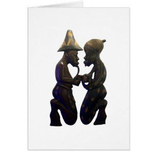 Afrikanisch gepaarte Herzen: Ein schöner Moment