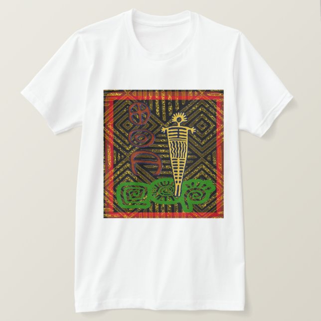 afrikanisch Inspiriert T-Shirt (Design vorne)