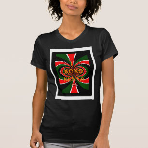 Afrikanisch inspirierte abstrakte Kunst zur kenian T-Shirt