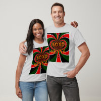 Afrikanisch Inspirierte kenianische Flagge Abstrak