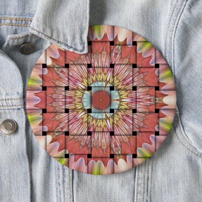 afrikanisch Inspirierte Kunstdrucke - Geometrische Button (Beispiel)