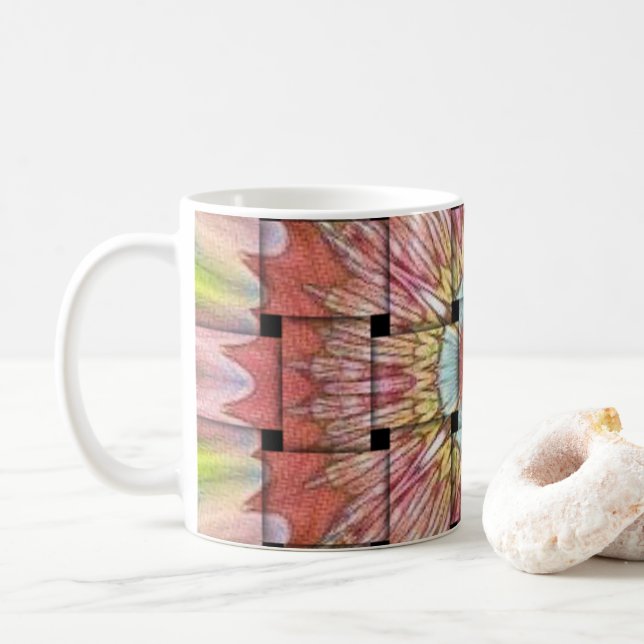 afrikanisch Inspirierte Kunstdrucke - Geometrische Kaffeetasse (Mit Donut)