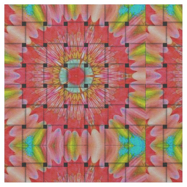 afrikanisch Inspirierte Kunstdrucke - Geometrische Stoff (Nahaufnahme)