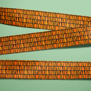 Afrikanisch Inspirierte Orange-Stammdomänen Ripsband