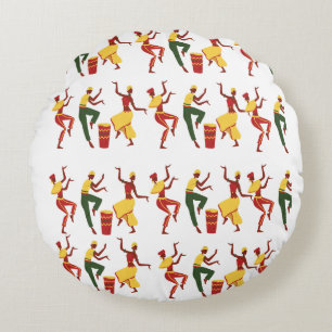 Afrikanisch Inspirierte Poufs Rundes Kissen