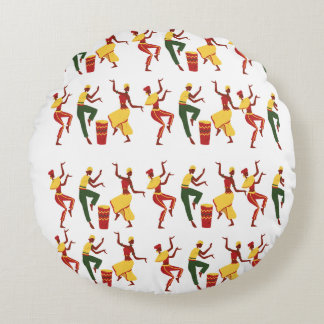 Afrikanisch Inspirierte Poufs Rundes Kissen