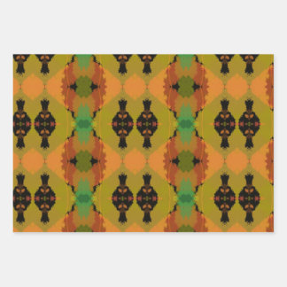Afrikanisch inspiriertes Wrapping Paper Flat Sheet Geschenkpapier Set