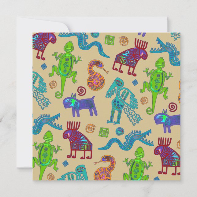 Afrikanisch-mexikanische Kultur - primitives Stamm (Vorderseite)