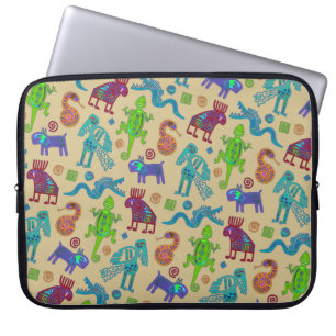 Afrikanisch-mexikanische Kultur - primitives Stamm Laptopschutzhülle
