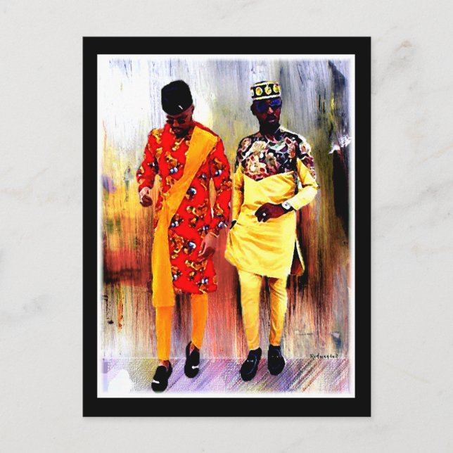 afrikanisch postkarte (Vorderseite)