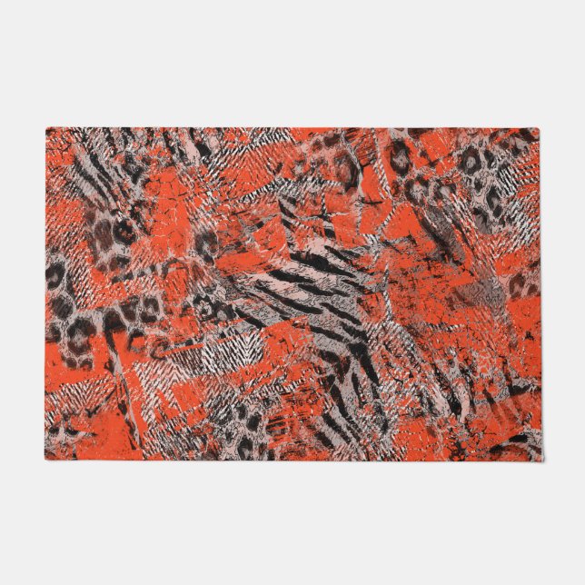 Afrikanisch, Stammeskultur. Fußmatte (Vorderseite)