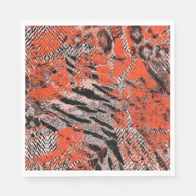 Afrikanisch, Stammeskultur. Serviette (Vorderseite)