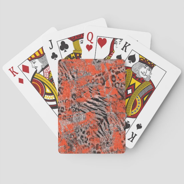 Afrikanisch, Stammeskultur. Spielkarten (Rückseite)