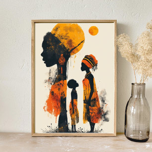 afrikanische abstrakte Kunst Poster