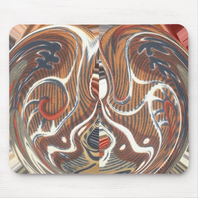 Afrikanische Abstrakte Kunstdrucke Mousepad (Vorne)