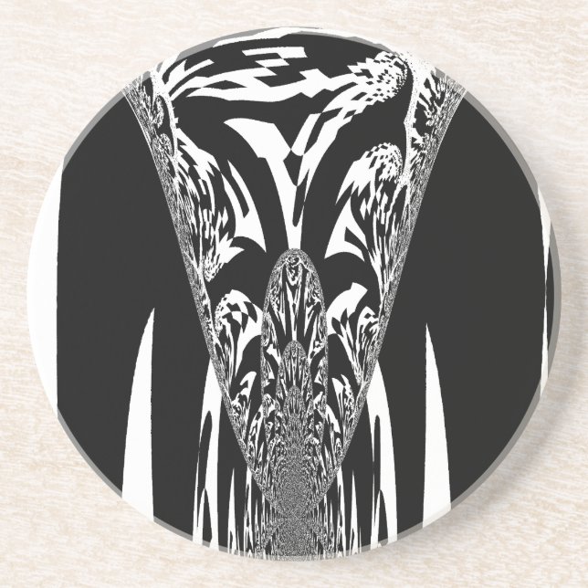 Afrikanische Abstrakte Kunstdrucke Untersetzer (Vorne)