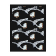 Afrikanische Abstrakte Postkarte