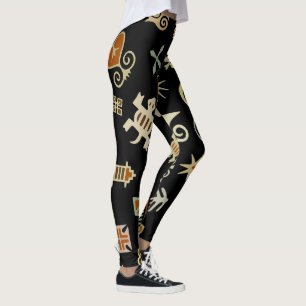 Afrikanische Adinkra-Leggings Leggings
