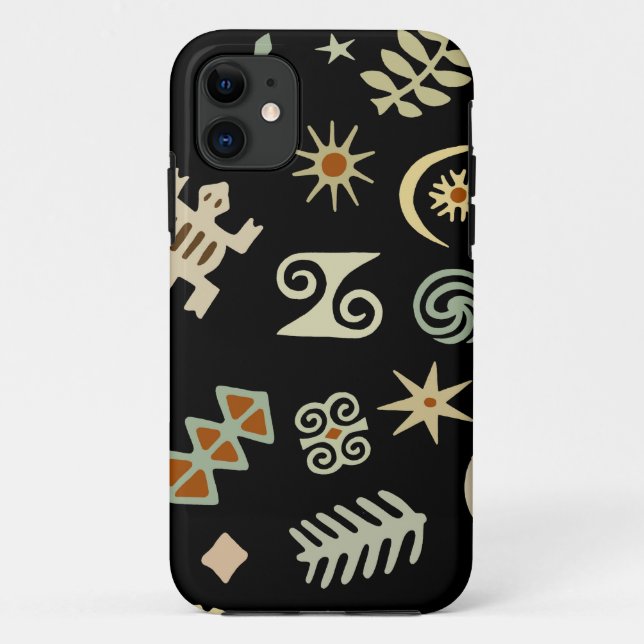 Afrikanische Adinkra-Symbole Case-Mate iPhone Hülle (Rückseite)