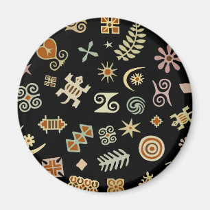 Afrikanische Adinkra-Symbole Magnet