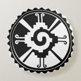 Afrikanische Adinkra-Symbole Rundes Kissen