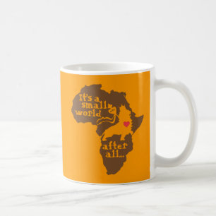 Afrikanische Adoptions-kleine Welt Tasse