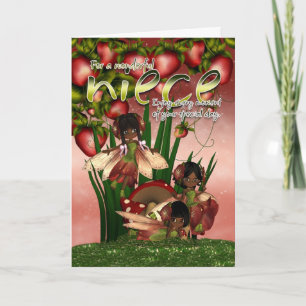 Afrikanische American Birthday Card - Nichte - Mon Karte