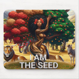 Afrikanische Amerikanerin - inspirierendes Anführu Mousepad