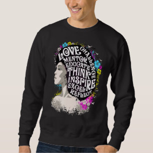 Afrikanische Amerikanerin schwarze Geschichte und  Sweatshirt