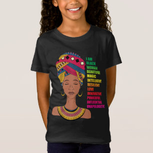 Afrikanische Amerikanisch-Frauen BHM Melanin Black T-Shirt