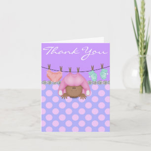 AFRIKANISCHE AMERIKANISCHE BABY SHOWER DANK IHRER  DANKESKARTE