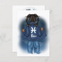 Afrikanische Amerikanische Fiszen Zodiac Sign Birt