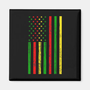 Afrikanische amerikanische Flagge für den Monat de Magnet